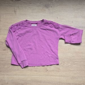 OshKosh B'gosh Kids Cropped Sweatshirt with Floral Details